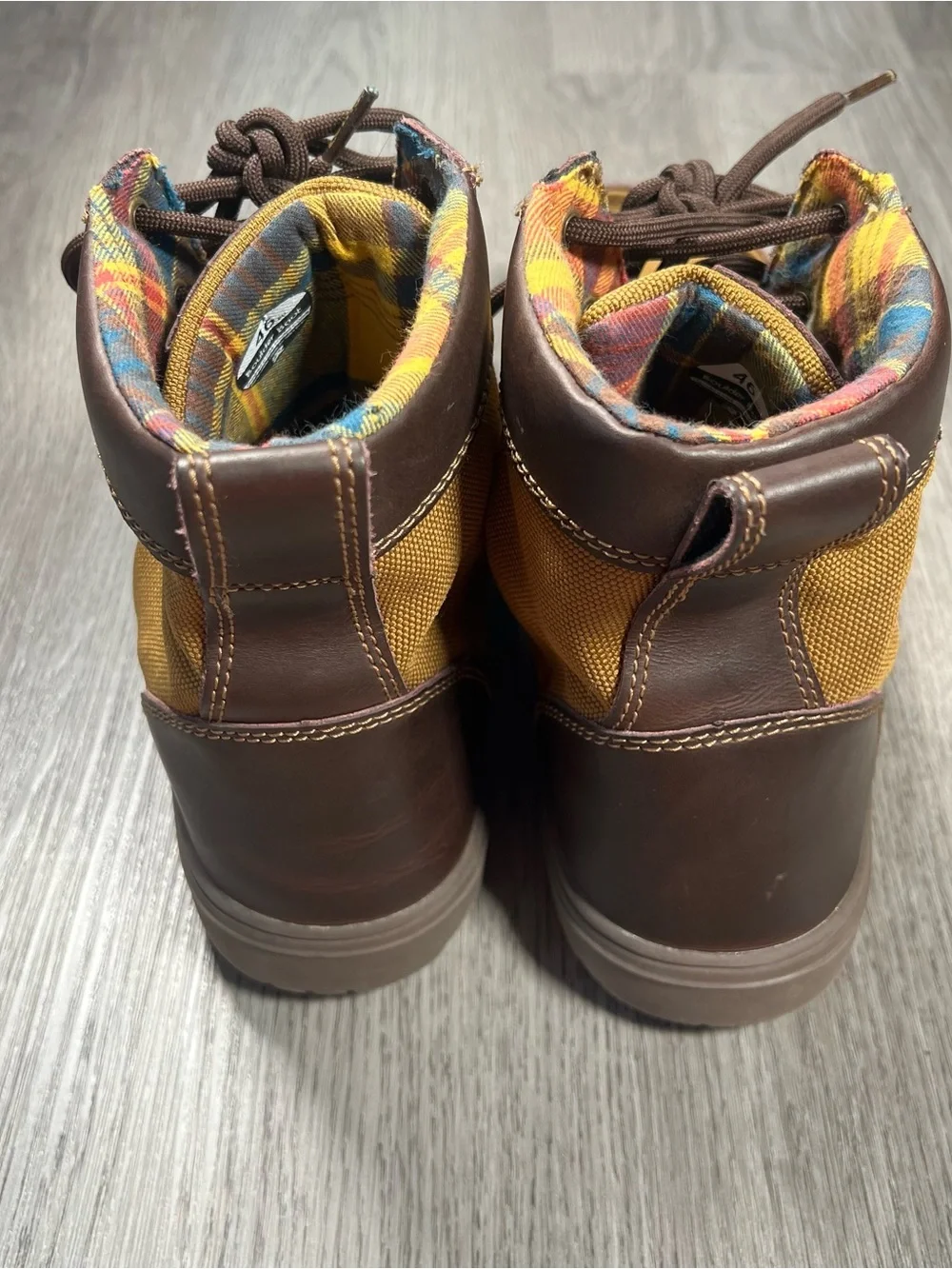 Lems Boulder Boot Buckeye Vegan Boots Mens Size 12 Minimalist Barefoot Tan Brown